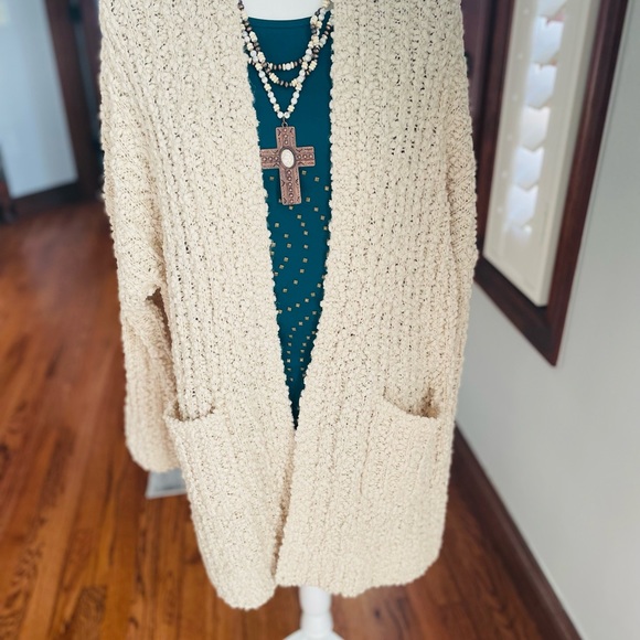 NWT! On The Road Chunky Cardigan Sweater Sz M/L - Picture 2 of 8